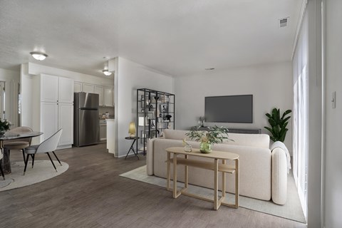 Floor plan for 2 beds, 1 bath, 854 sqft